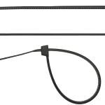 Кабельные стяжки черные ХС-Ч, 3.6 x 200 мм, 100 шт,нейлоновые, СИБИН 3788-36-200