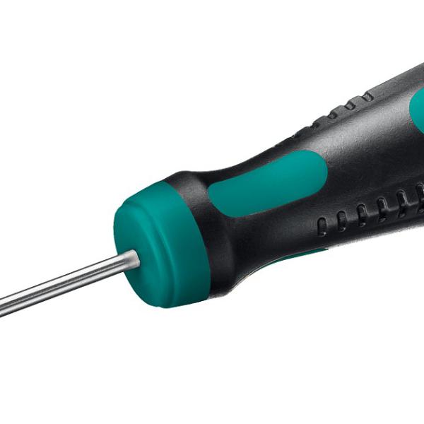 Отвертка SL 2,5x60мм KRAFTOOL, Cr-Mo-V сталь, двухкомпонентная противоскользящая рукоятка/250071-2.5-060