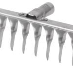 Грабли, витой зуб, нержавеющая сталь, 14 зубьев, без черенка 76982