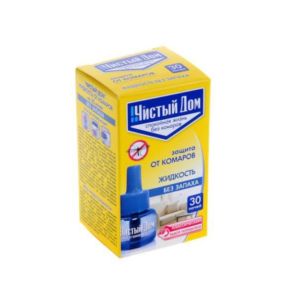 ЧИСТЫЙ ДОМ жидкость для фумигатора .30 ночей