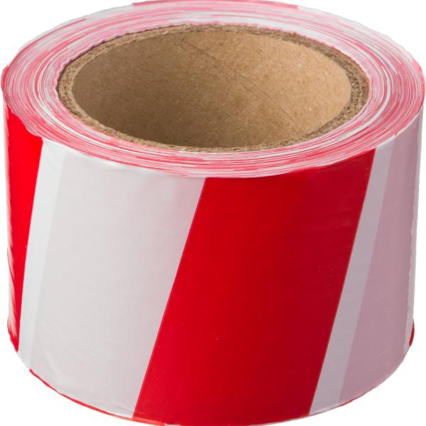 Сигнальная лента, цвет красно-белый, 75мм х 150м, STAYER Master