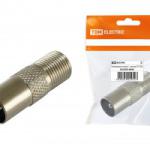 Переходник гн F- шт.TV папа TDM SQ1809-0006